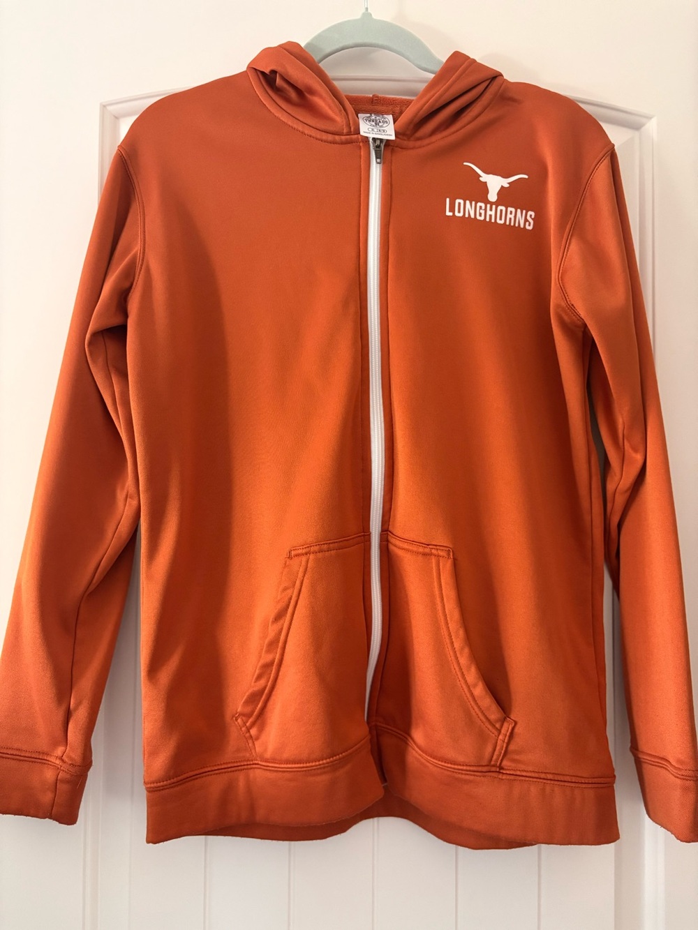 Rivalry Threads Kids Longhorns Zip-Up Hoodie in Orange